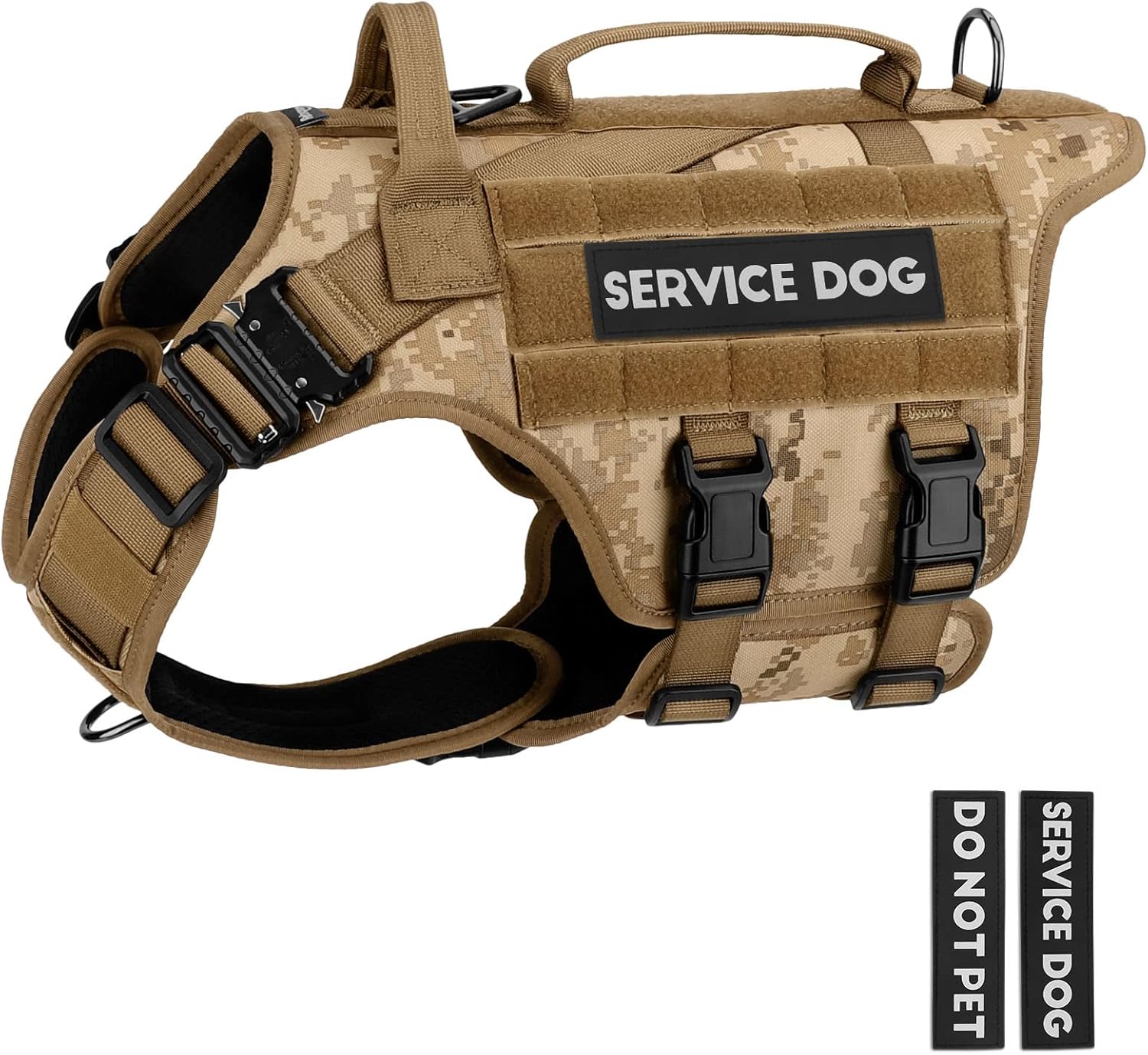 PETNANNY Tactical Dog Harness for Large Breeds - No-Pull Vest