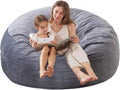 EDUJIN 5 ft Bean Bag Chair: Ultra Soft Memory Foam Seating