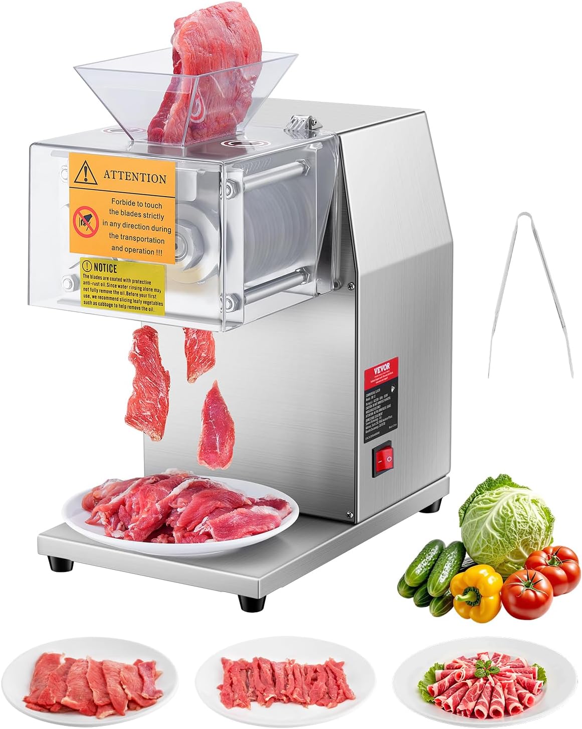 VEVOR Meat Cutter Machine: Efficient 850W Meat Slicer for Home