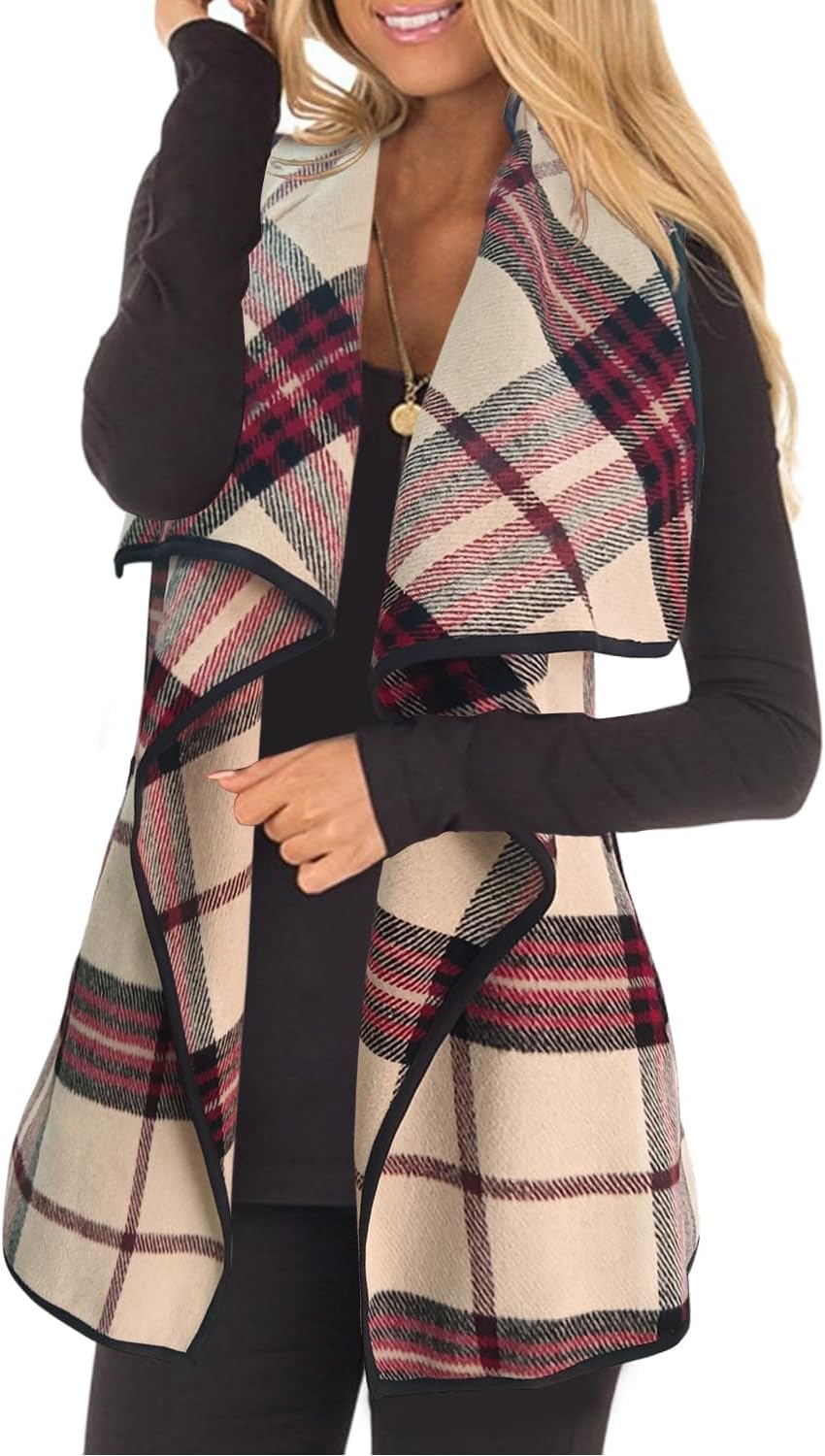 Stylish YACUN Women Plaid Vest for Trendy Fall Outfits