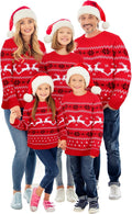 Festive Family Christmas Sweater Set with Hat for All Ages