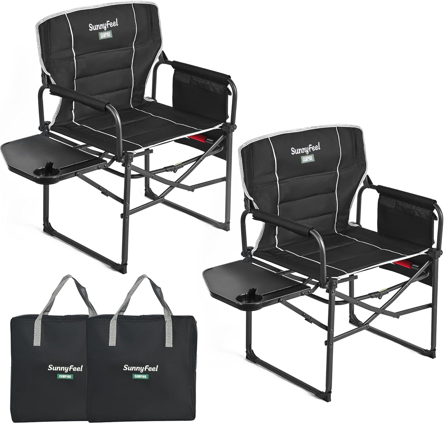 SUNNYFEEL Camping Directors Chair for Outdoor Adventures