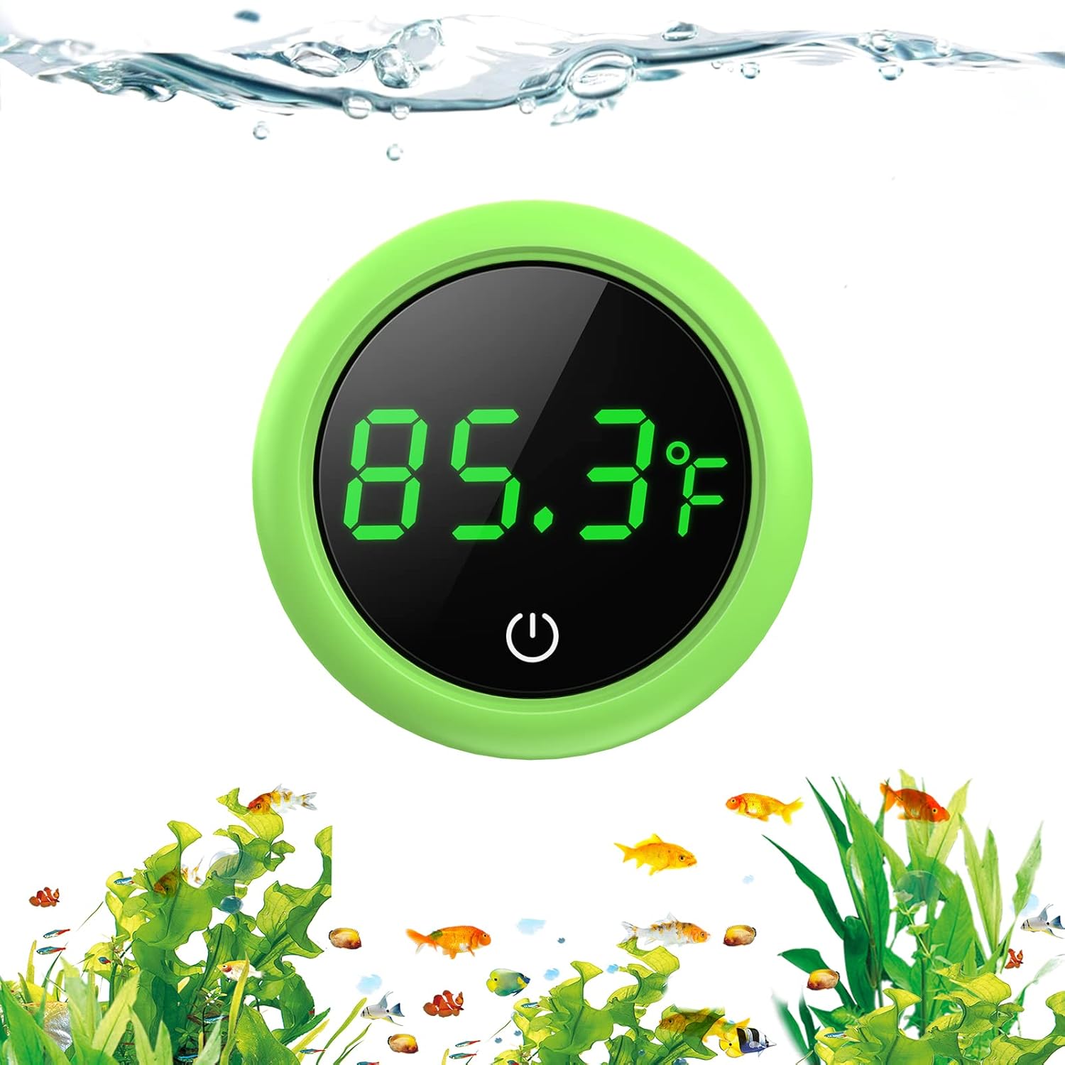 PAIZOO LED Aquarium Thermometer - Accurate Temp Gauge