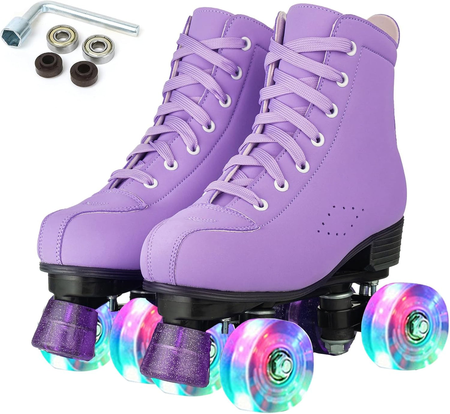 YYW Roller Skates for Women and Men with Shiny Four Wheels