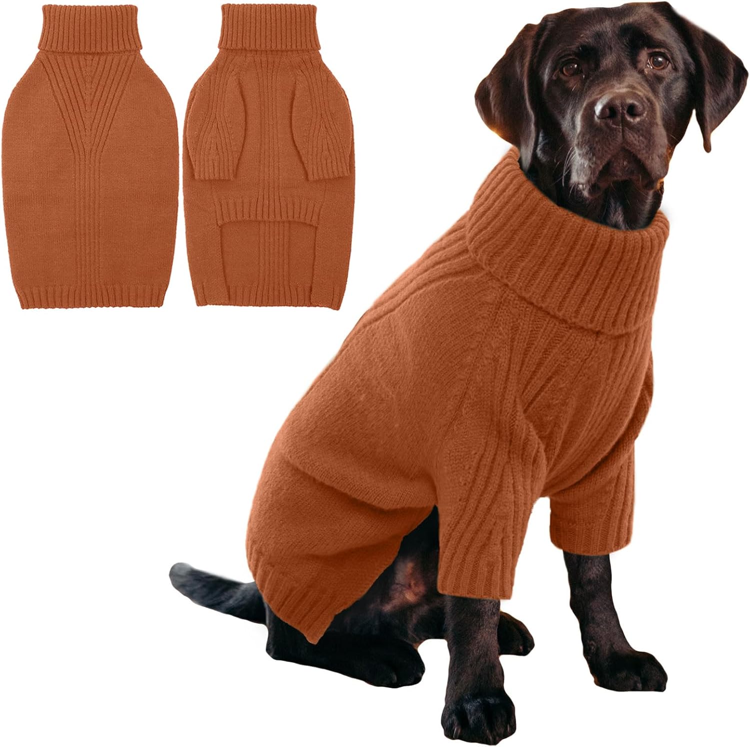 XXXL Dog Sweater for Large Dogs - Cozy Turtleneck Pullover