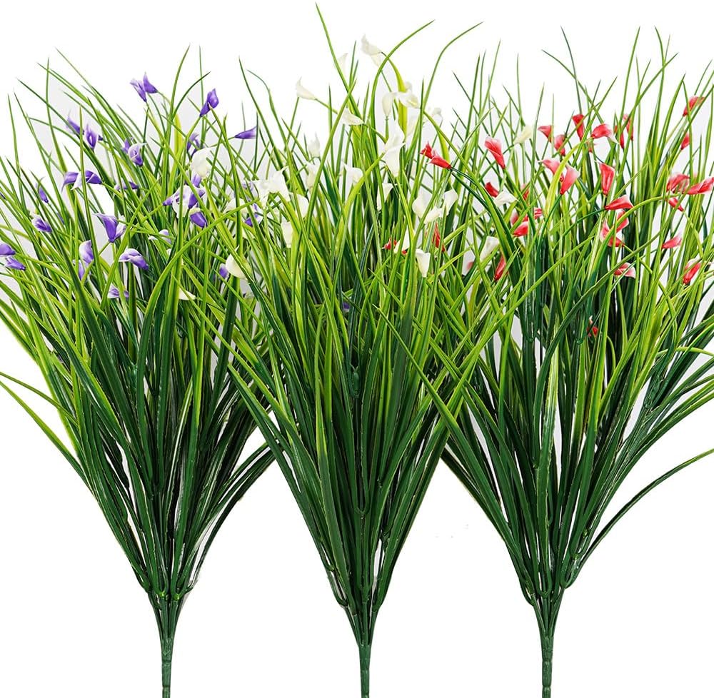 Artificial Plants Outdoor Decor with 23in Tall Grass for Home