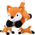 Fox Weighted Stuffed Animal 28 in 5.0 lb - Cozy Large Plush Pillow