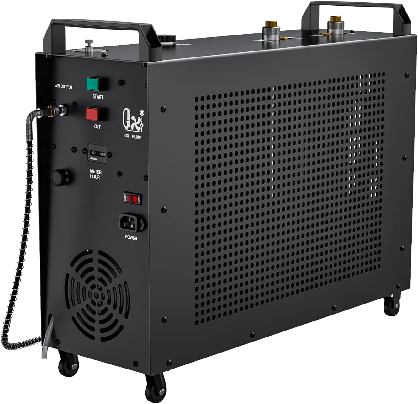 Anbull GX-E-5K2 PCP Air Compressor - Powerful 5800psi, Auto-Stop, Dual Pistons, Water Cooled
