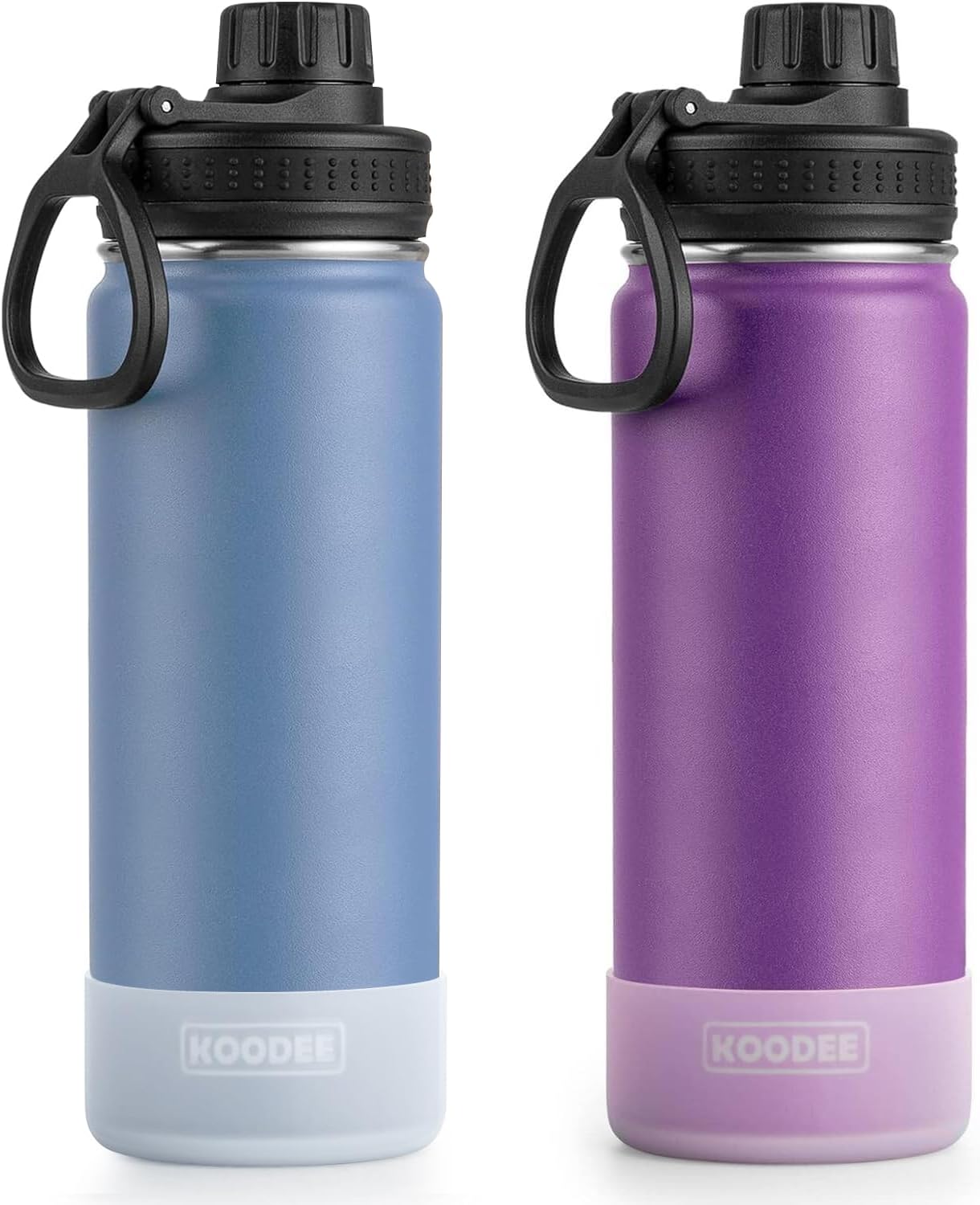 Insulated Water Bottle 2 Pack - 26 oz Stainless Steel Sports