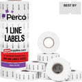 Perco Best by 1 Line Labels - 8,000 White Price Gun Labels