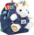 Unicorn Toys for Girls Backpack for Ages 4-6 - Removable Plush Friend