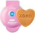 Heart-Shaped Mini Waffle Maker - Quick & Nonstick! Perfect for Valentines Day