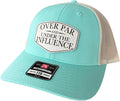 Over Par and Under The Influence Hat for Men and Women - Funny Golf