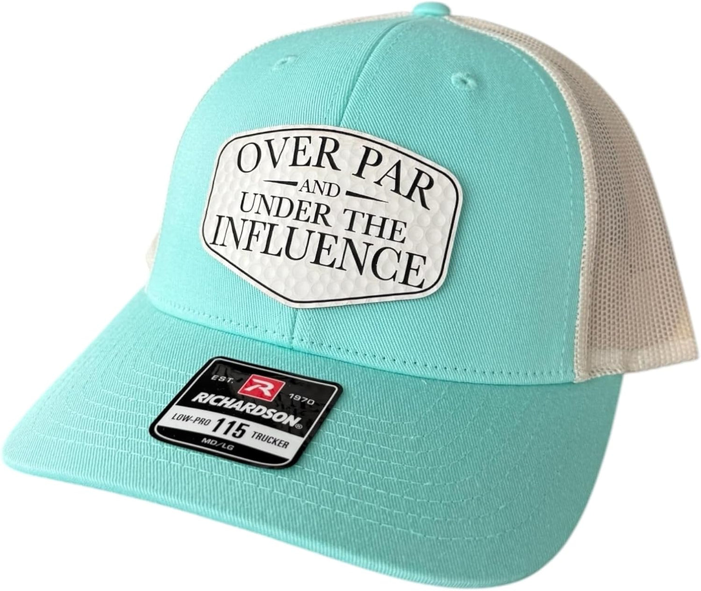 Over Par and Under The Influence Hat for Fun Golfers