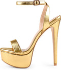 MERUMOTE Women's Platform Heels Sky High Heel Sandals - Elegant Party