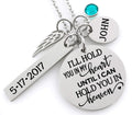 Memorial Jewelry Necklace - I'll hold you in my heart until I can hold