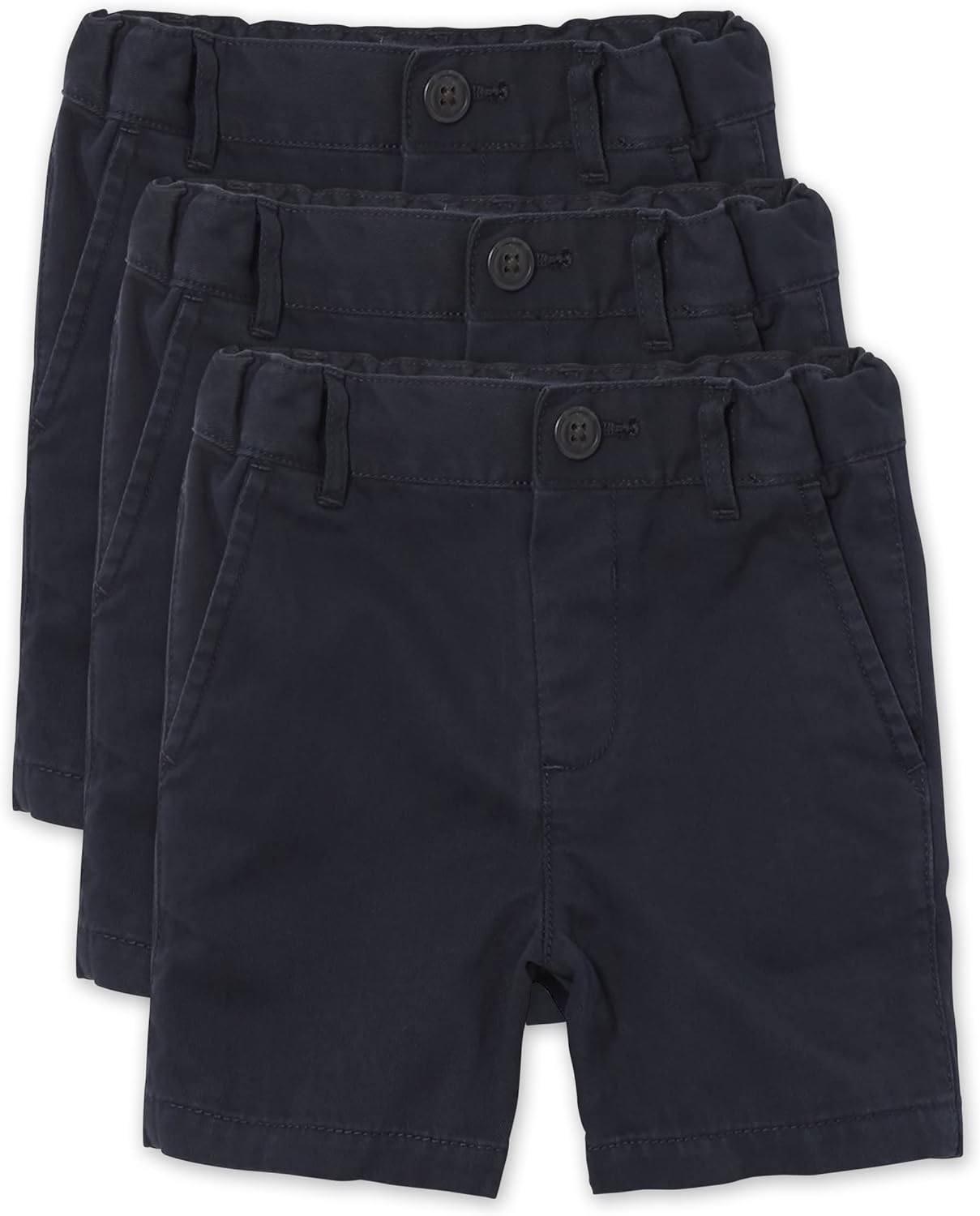 Stretch Chino Shorts for Baby Boys and Toddlers - 3-Pack Set