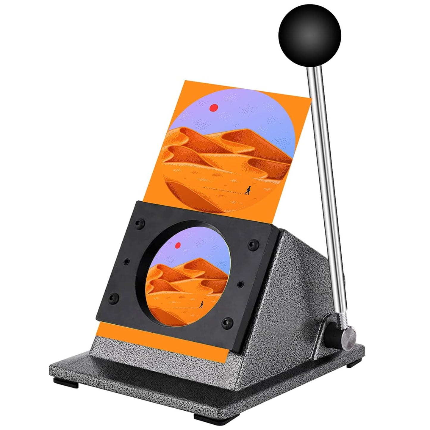 2.28in Button Paper Cutter for Precise Graphic Punching Needs