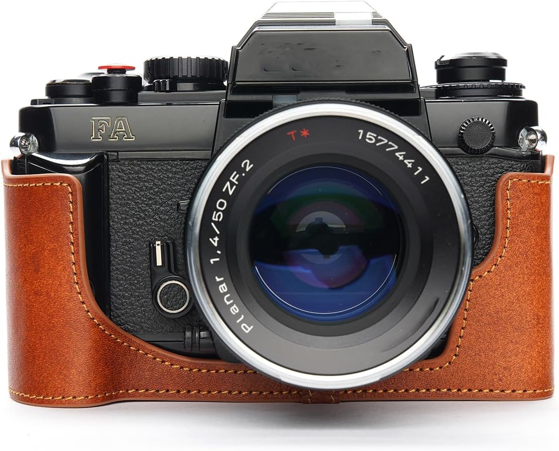 Handmade Genuine Real Leather Half Camera Case for Nikon FA