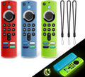 3 Pack Fire Stick Remote Cover Silicone Case for 2021 Fire TV Stick 4K