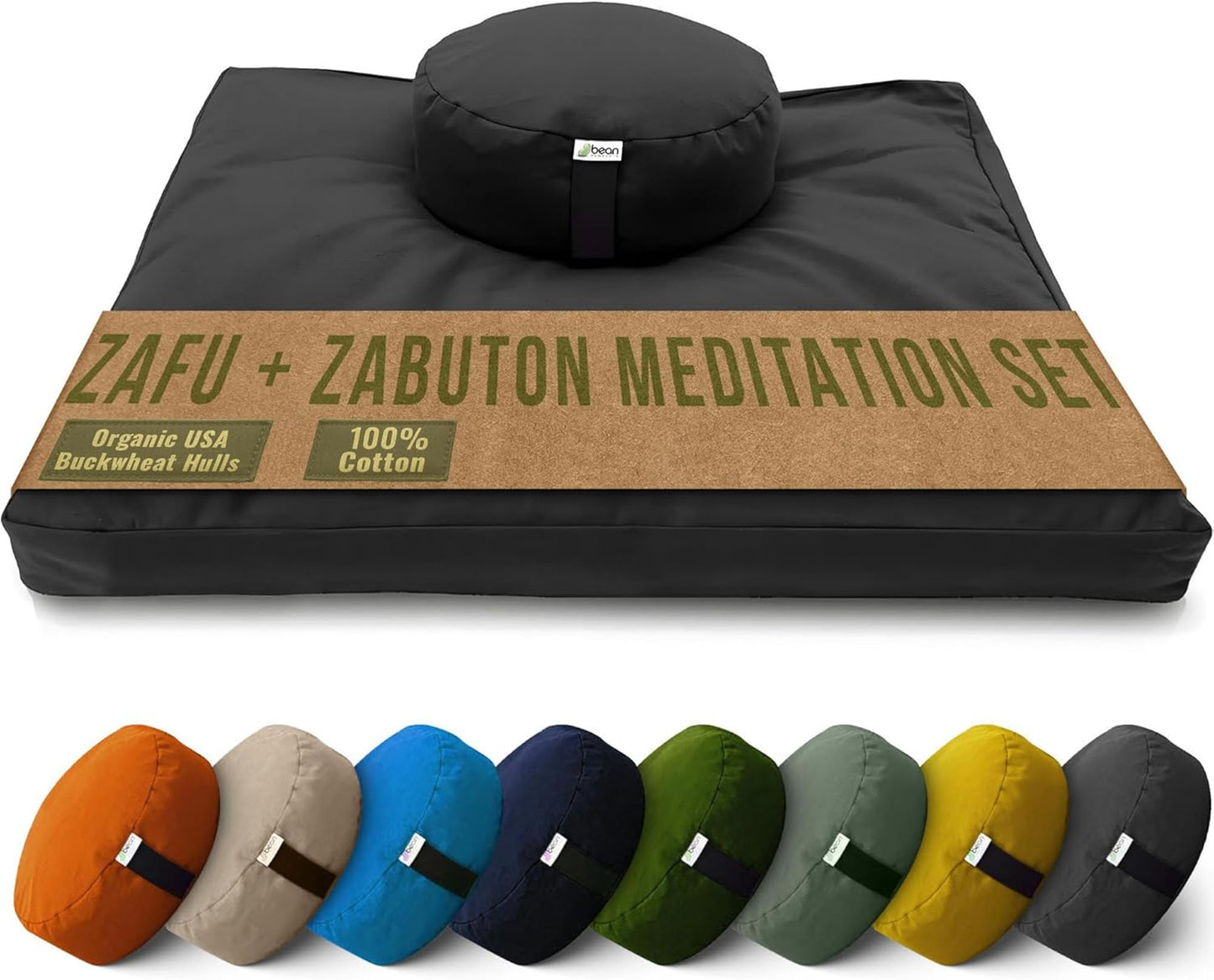 Bean Products Meditation Cushion Mat Set for Ultimate Comfort