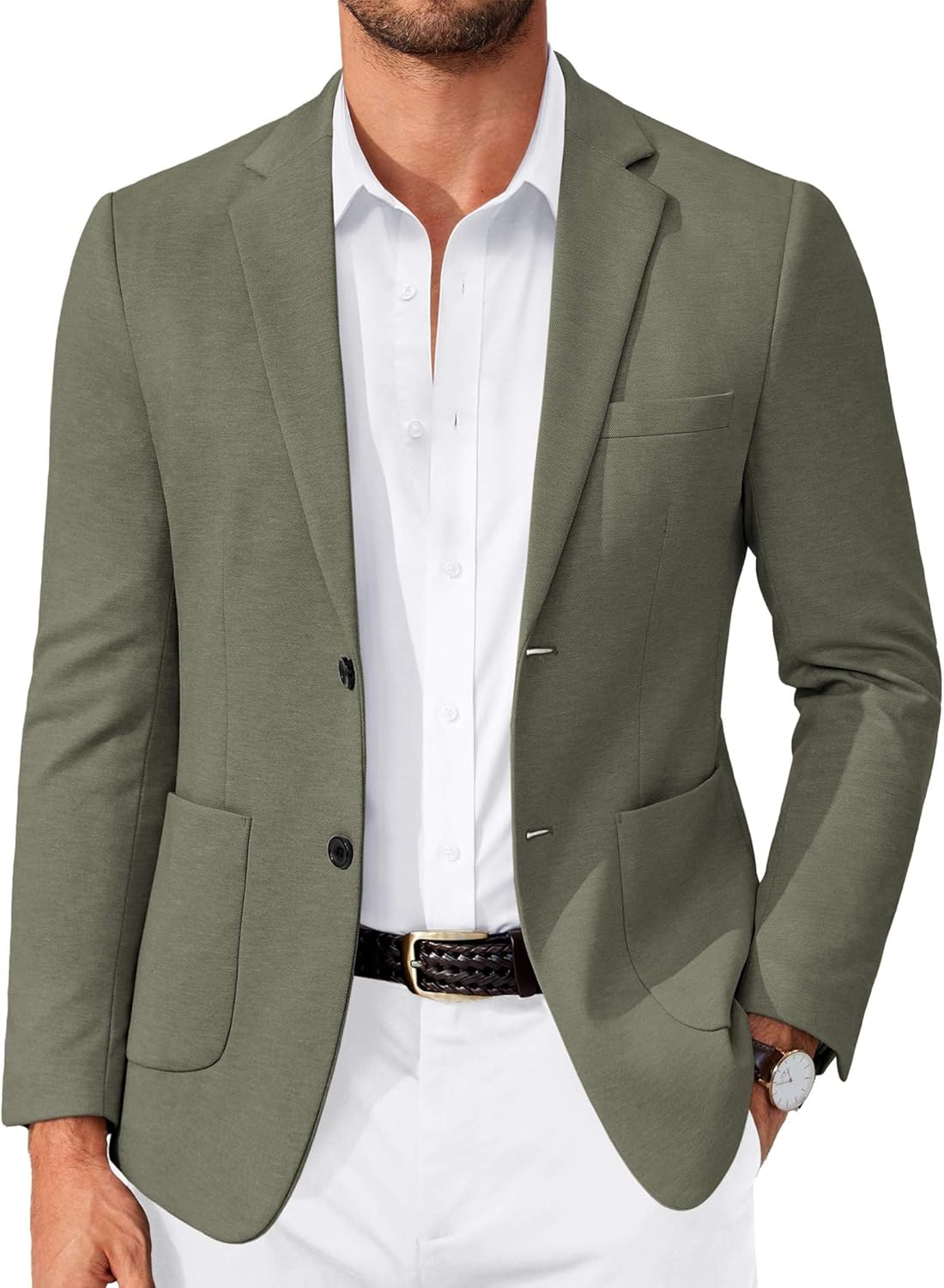 COOFANDY Men's Casual Knit Blazer for Stylish Comfort