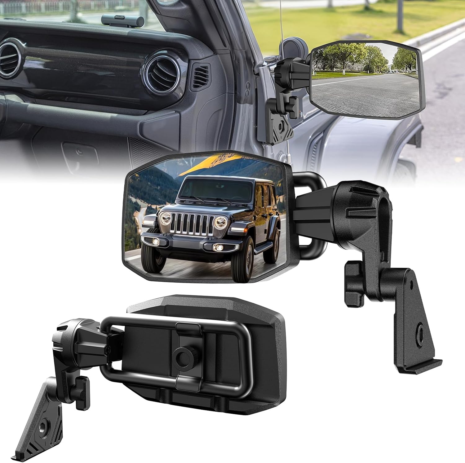 Mirrors Doors Off for Jeep Wrangler JL & Gladiator JT 2018-2025