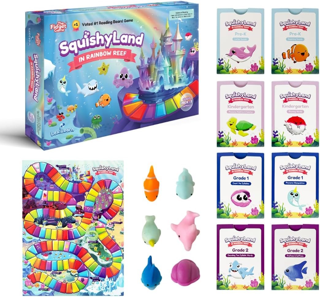SquishyLand Fidget Game for Early Reading Skills and Fun