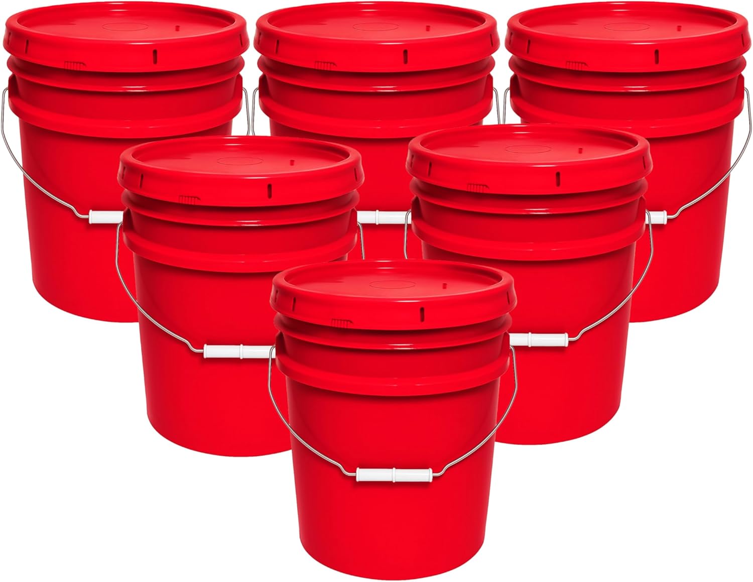 5 Gallon Bucket & Lid - Durable Food Grade Pail for Storage