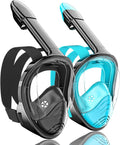 Full Face Snorkel Mask for Adults - 180 Degree Panoramic View Be