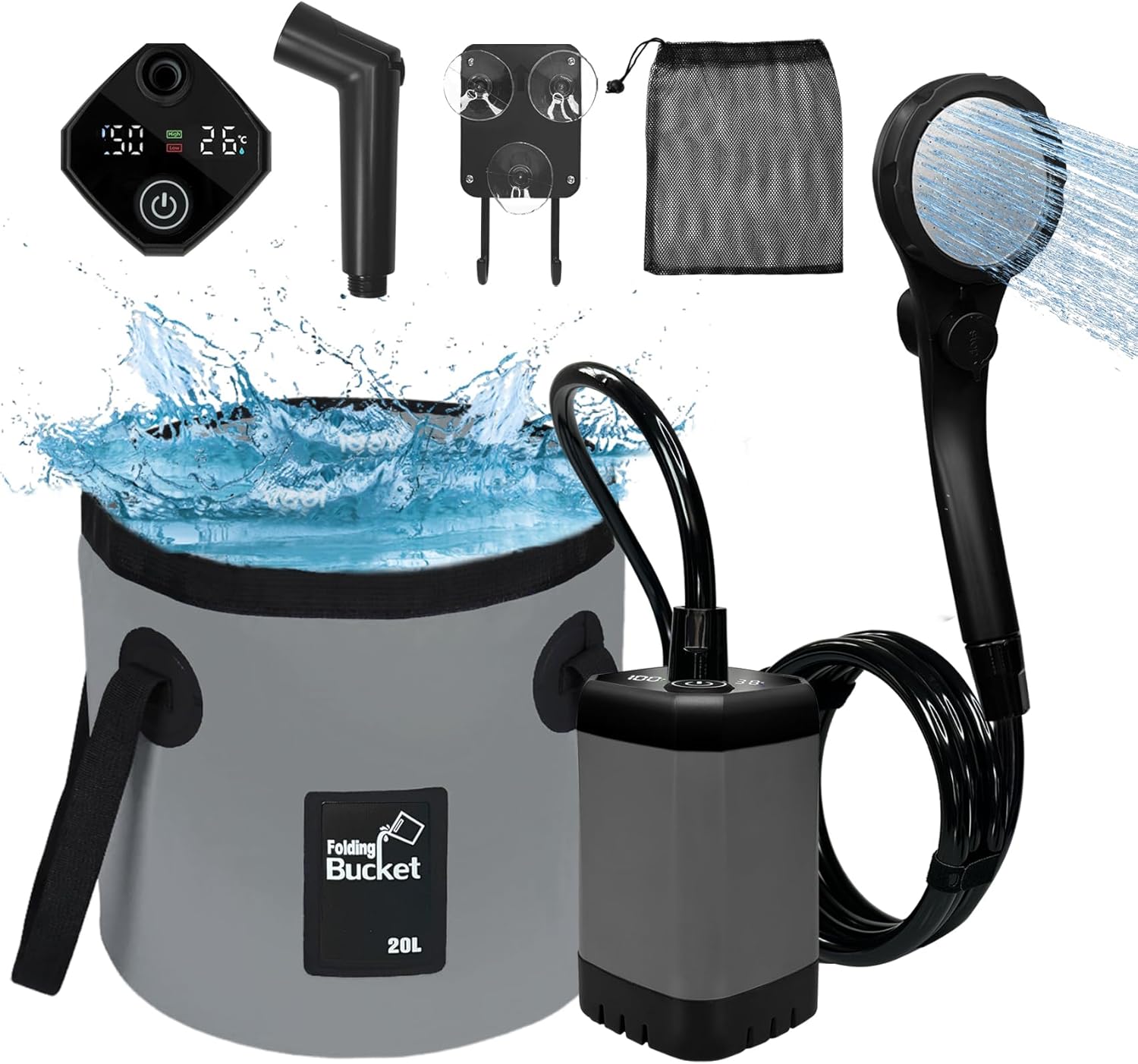 Portable Electric Shower Pump - Ultimate Outdoor Convenience