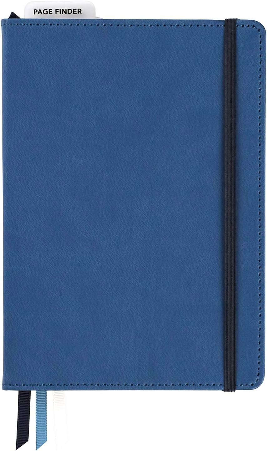 C.R. Gibson Blue Leatherette Organizer & Planner - 240 pg Dot Grid Notebook