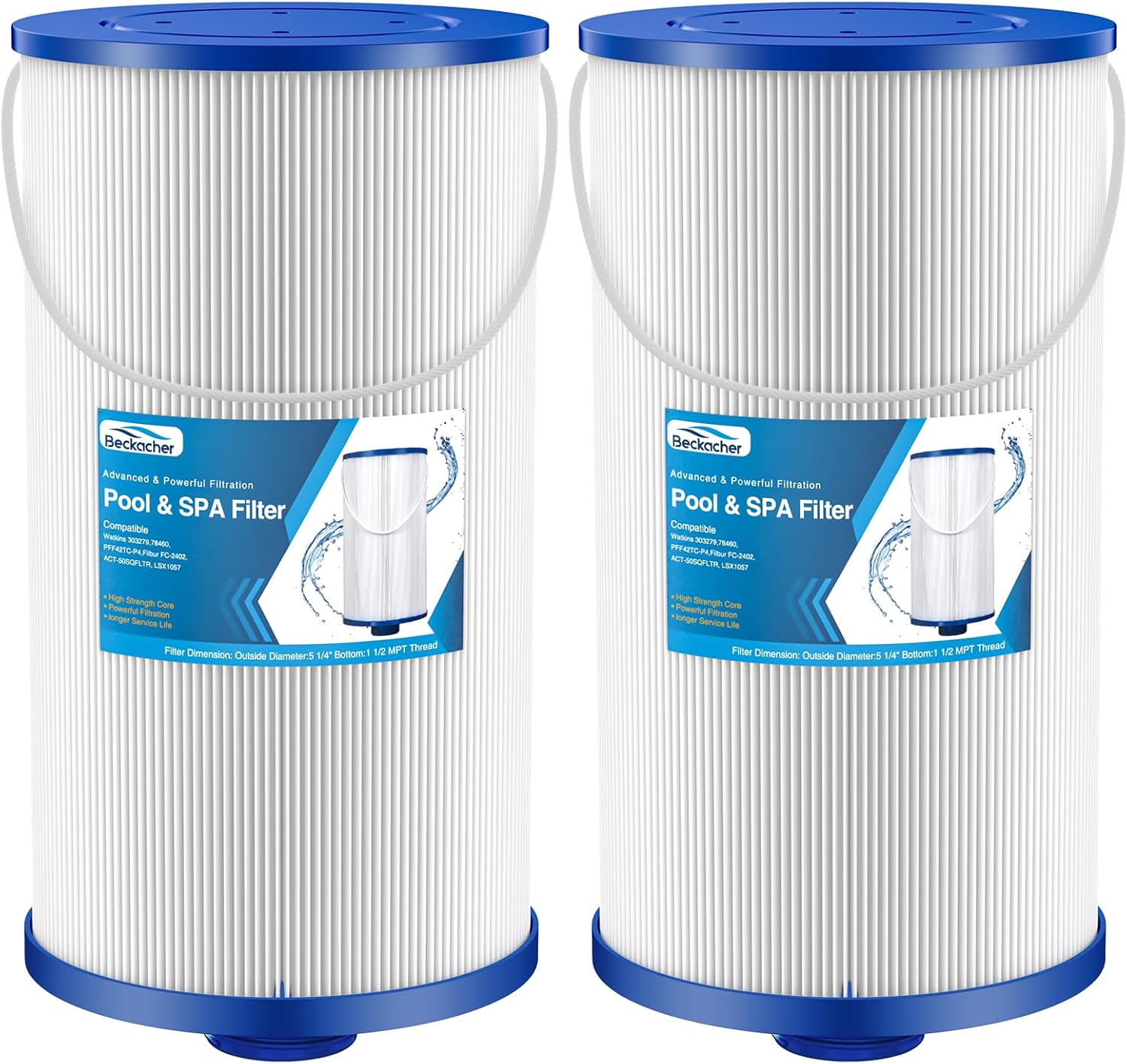 FC-2402 Hot Tub Spa Filter for Watkins and More - 2 Pack