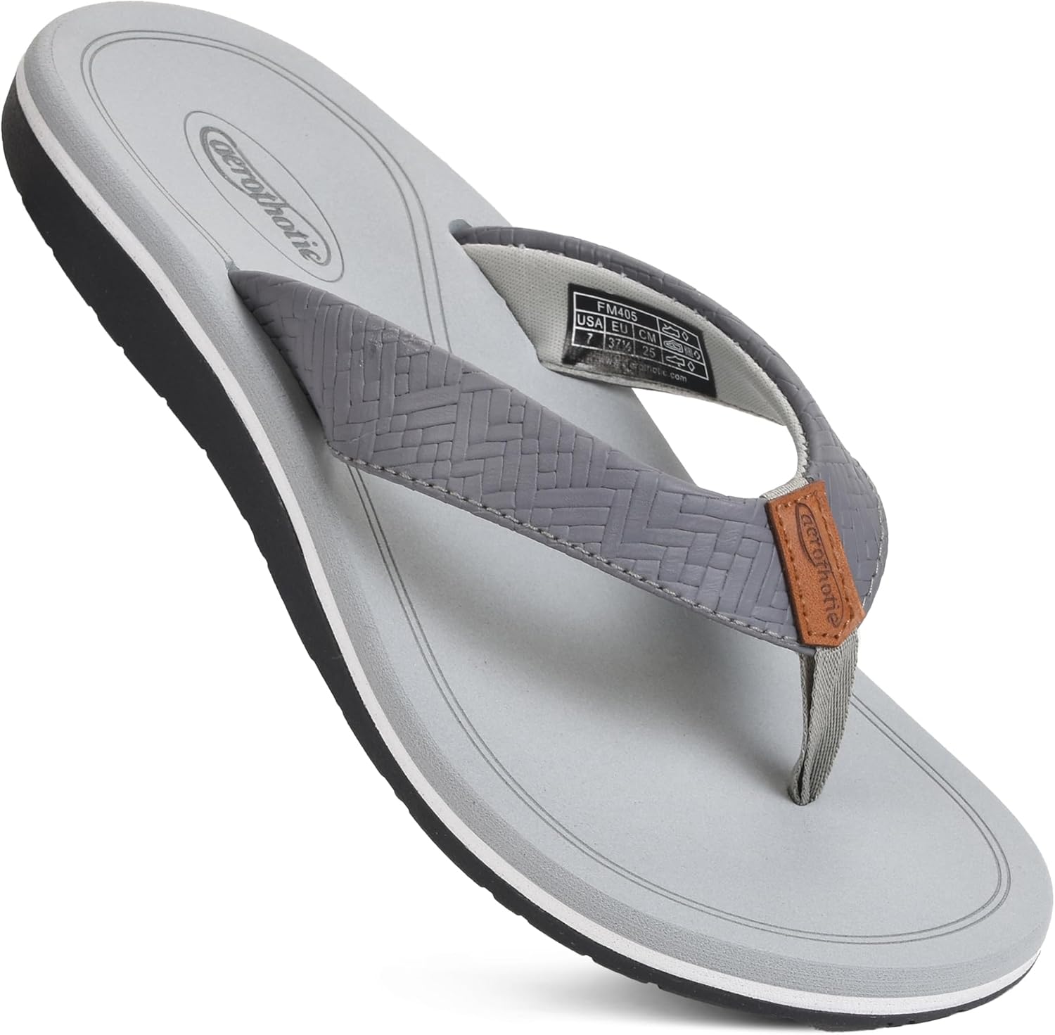 AEROTHOTIC Womens Flip Flops with Arch Support for Comfort