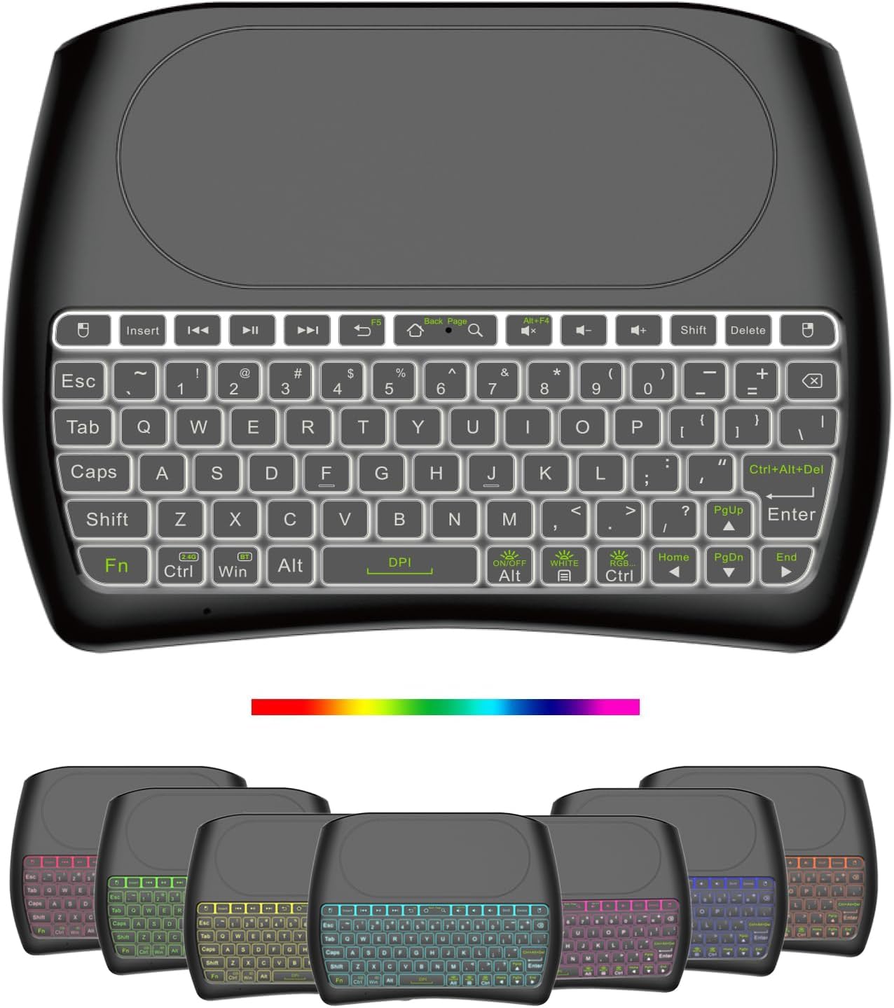 SINBOYA RGB Mini Keyboard: Wireless, Backlit, Portable