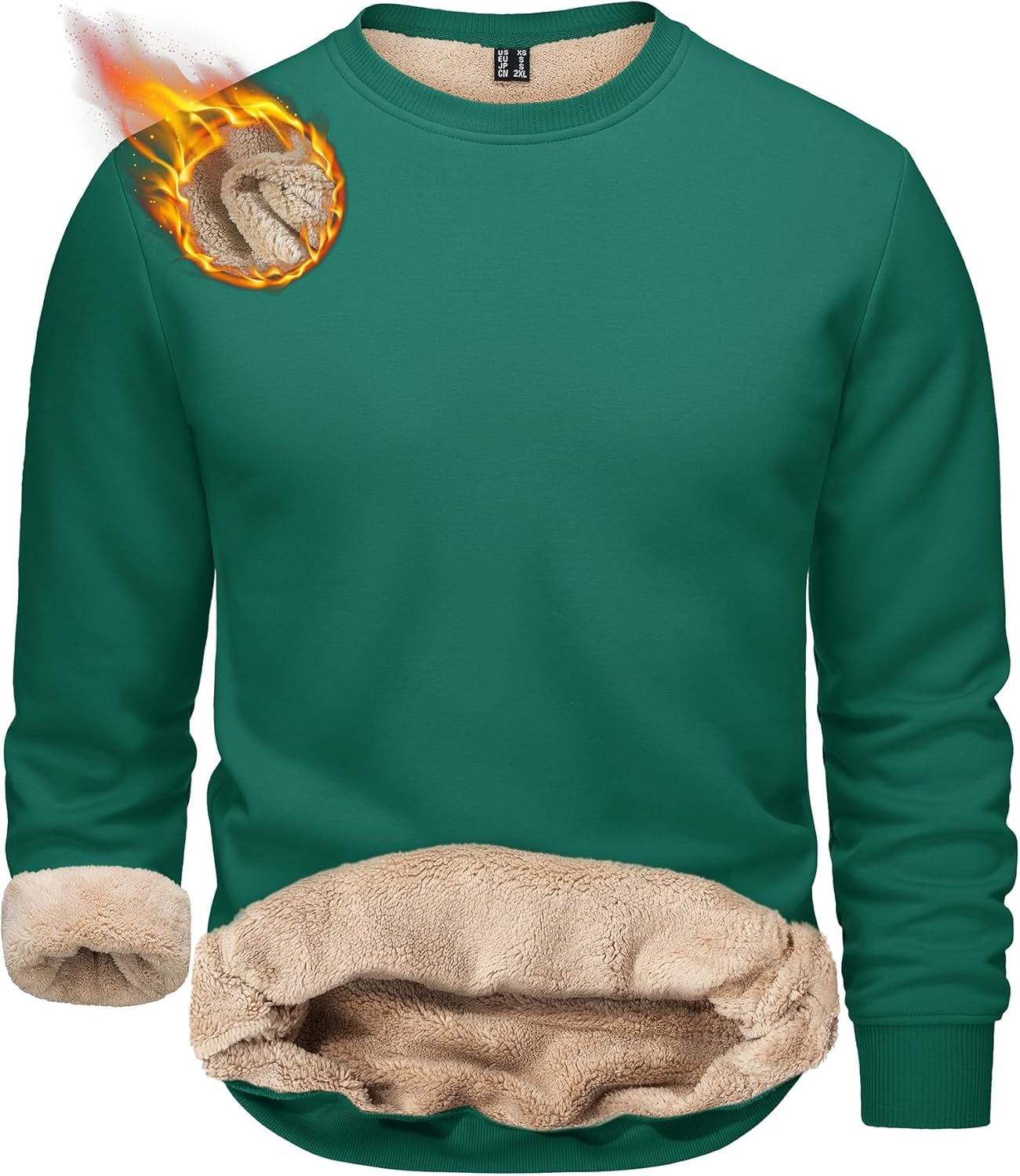 TACVASEN Men's Crewneck Sweatshirt for Ultimate Winter Comfort