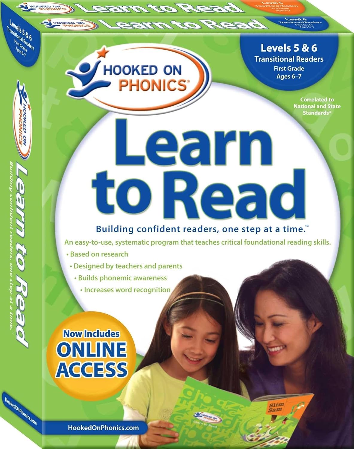 Hooked on Phonics Learn to Read Levels 5&6 for First Graders