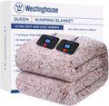 Westinghouse Electric Blanket Queen Size - Soft Plush Sherpa Heated