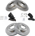 TRQ Front and Rear Brake Pad & Rotor Kit - Direct Fit Stopping Power