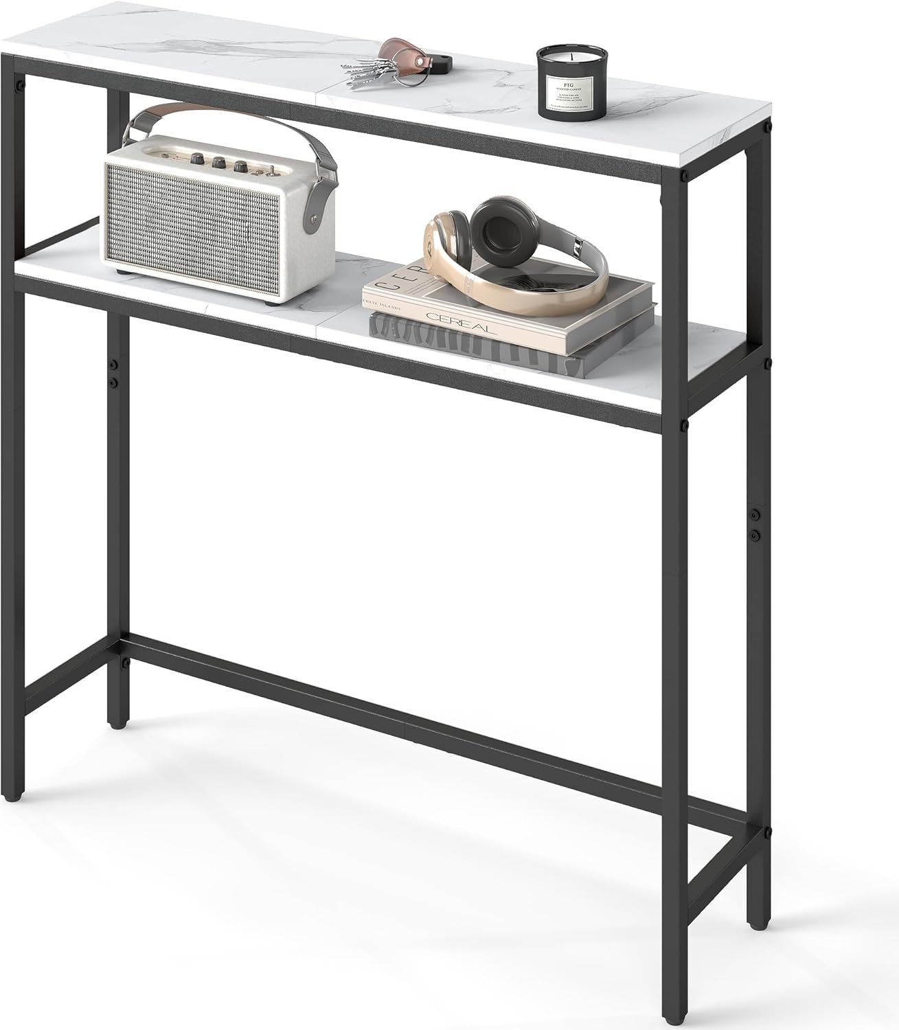 VASAGLE Console Table with 2 Shelves for Modern Living Spaces