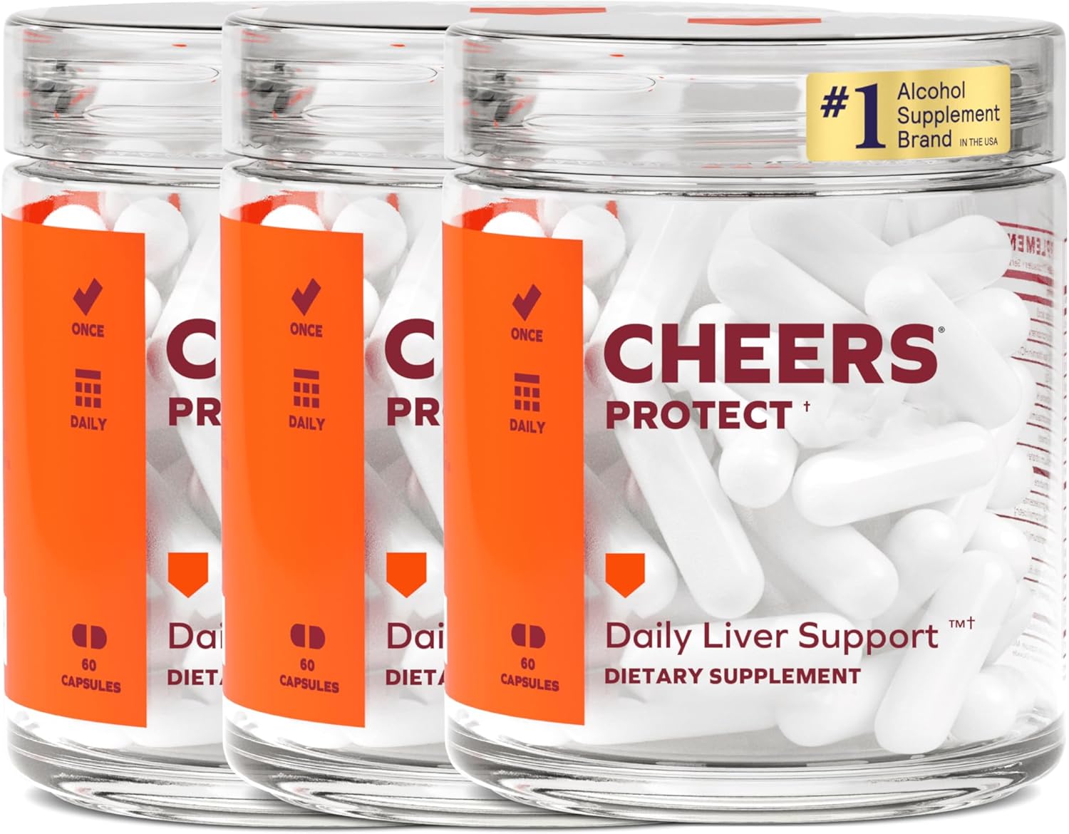 Cheers Protect Daily Liver Supplement for Drinkers with L-Cysteine