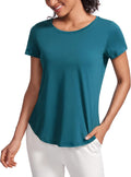 CRZ YOGA Pima Cotton Womens Short Sleeve Shirt - Soft, Casual Fit