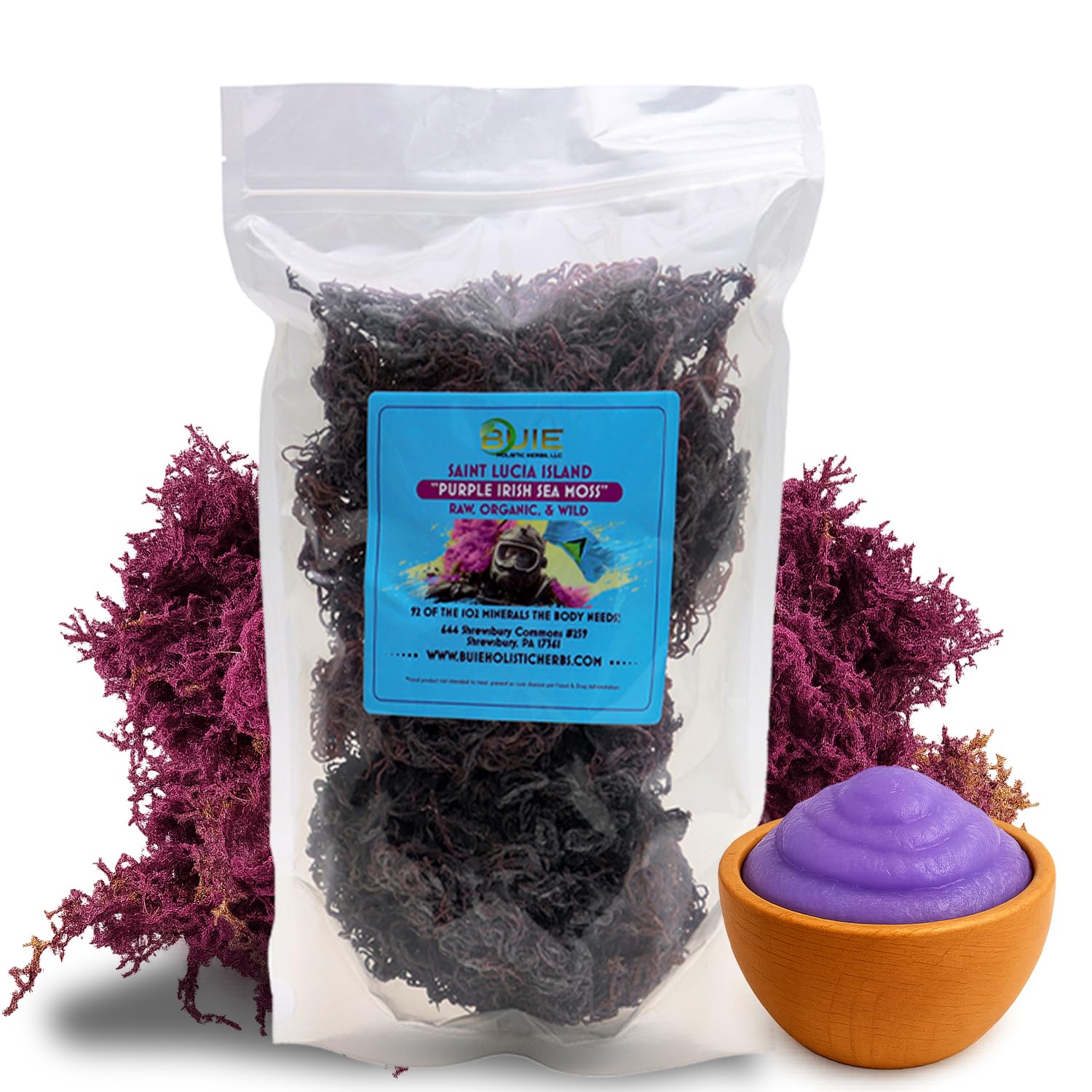 Purple Irish Sea Moss - Wildcrafted Nutrient-Rich Superfood