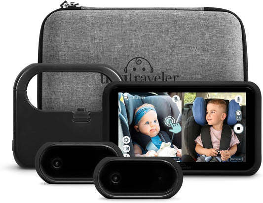 Portable Baby Car Camera with Dual Monitors