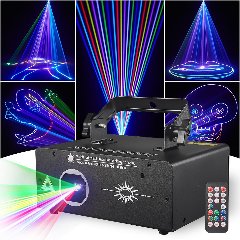 Gruolin Laser Light: Stunning 3D Effects, DMX512 & Sound Activated