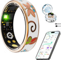 Smart Ring for Women Fitness Tracker - Enamel Rose Gold