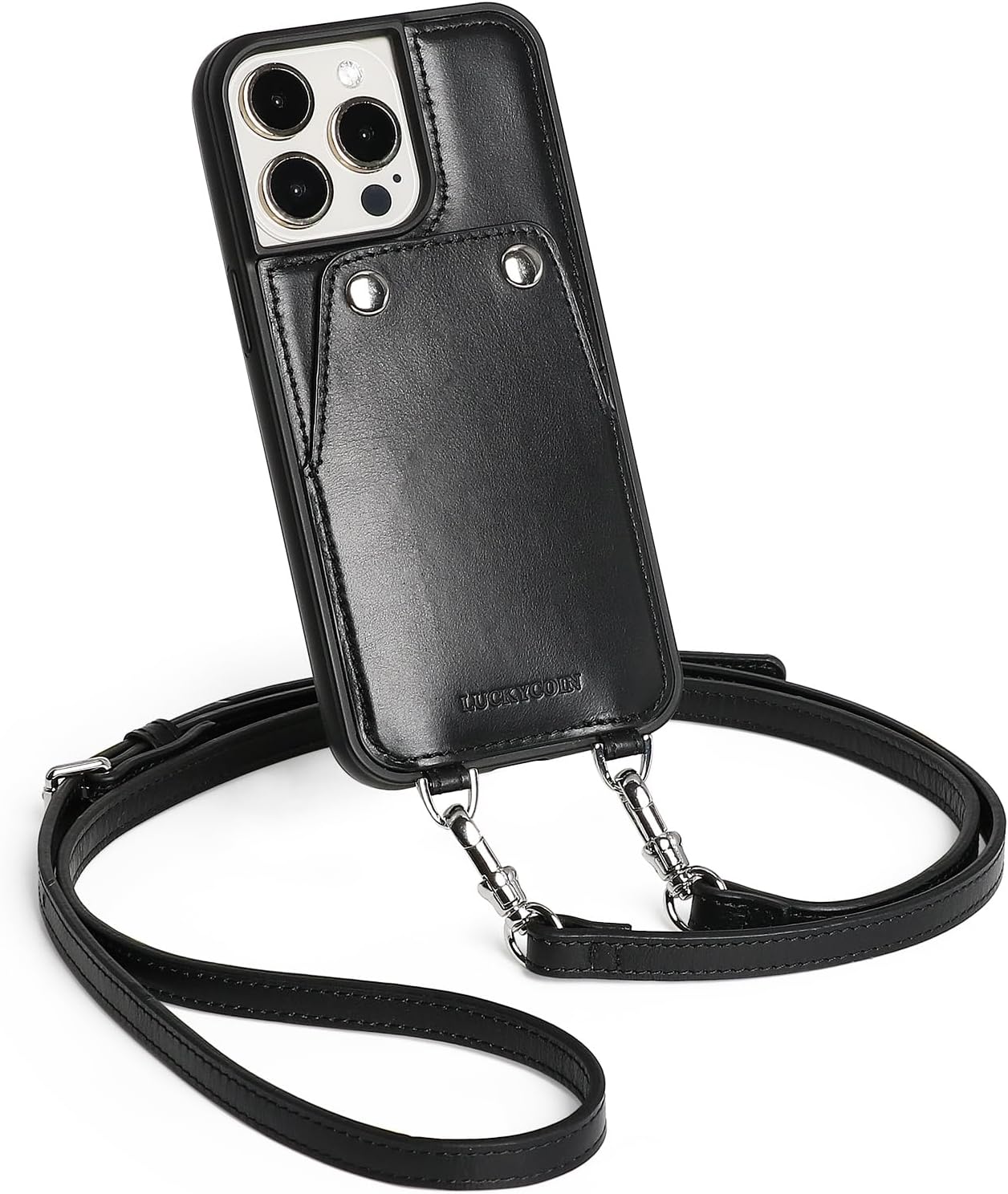 Leather Wallet Phone Case for iPhone 15 Pro Max - Stylish & Functional