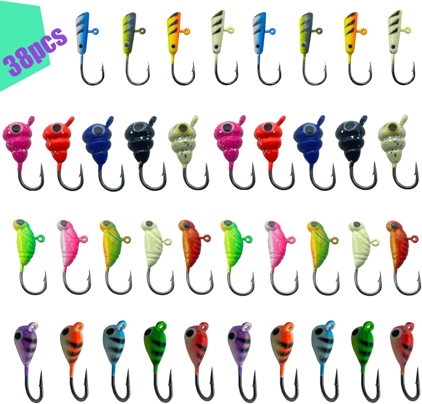 Jiatai Ice Fishing Jigs Set - Catch More Fish!