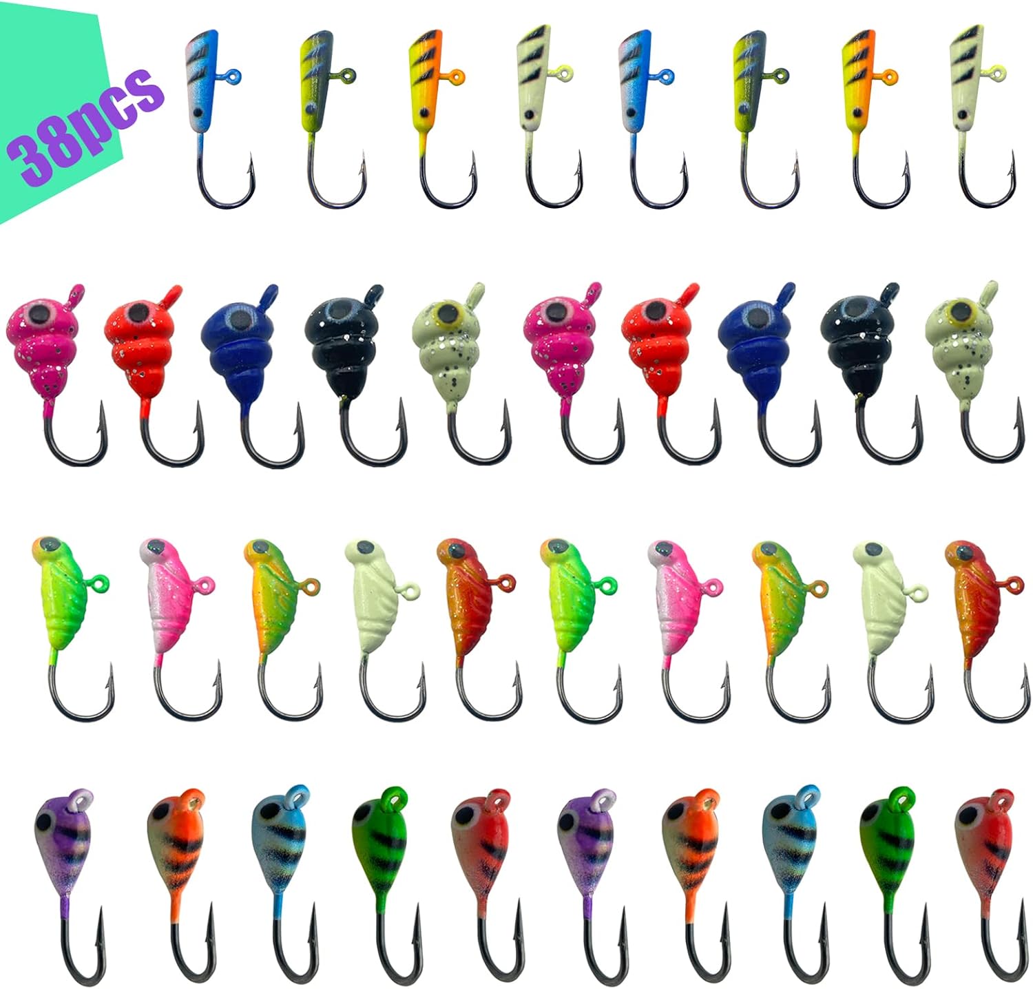 Jiatai Ice Fishing Jigs Set - Catch More Fish!