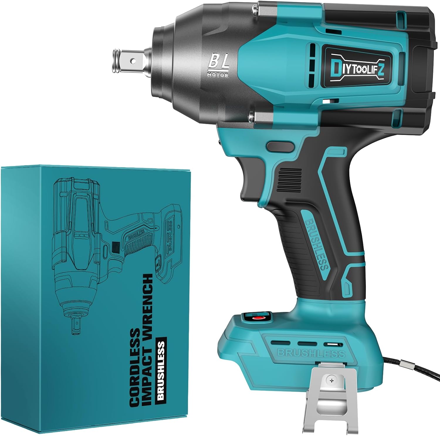 Cordless Impact Wrench 1/2 inch for Makita 18V Battery